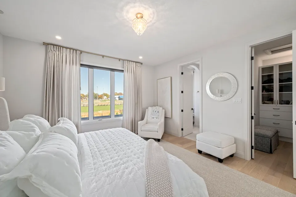 Primary bedroom toward the ensuite