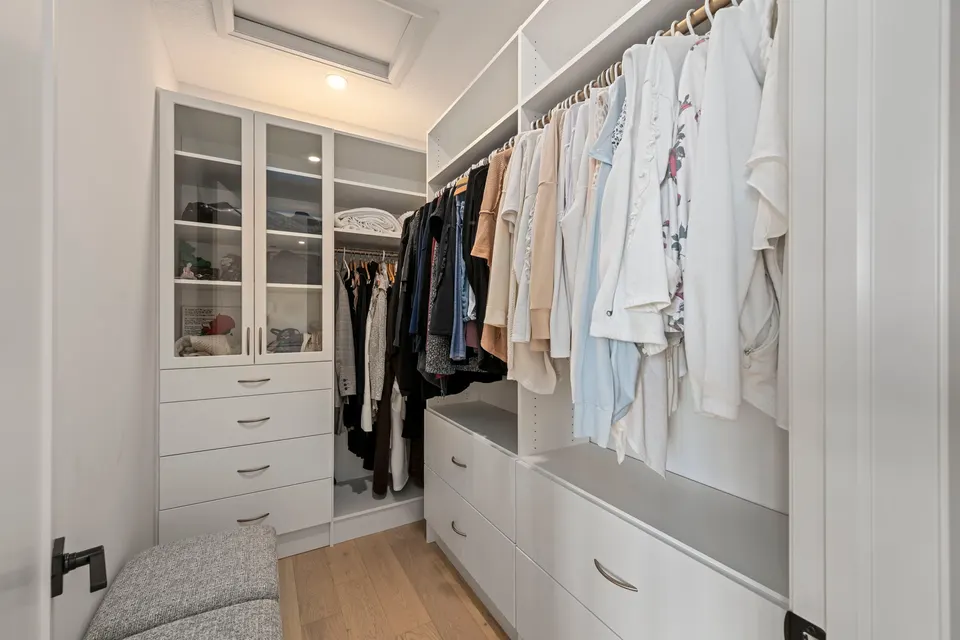 Primary walk-in closet