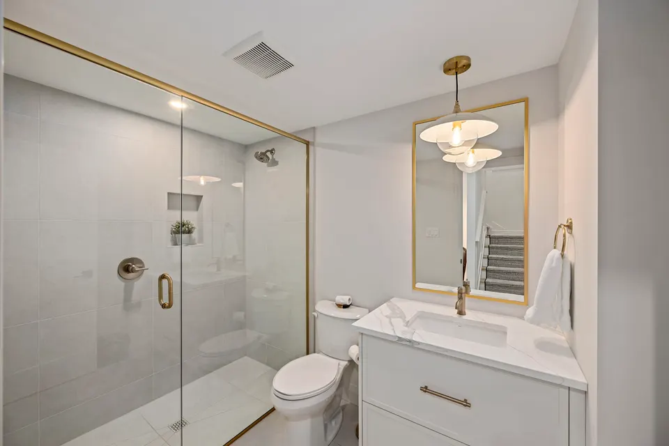 Lower level bathroom
